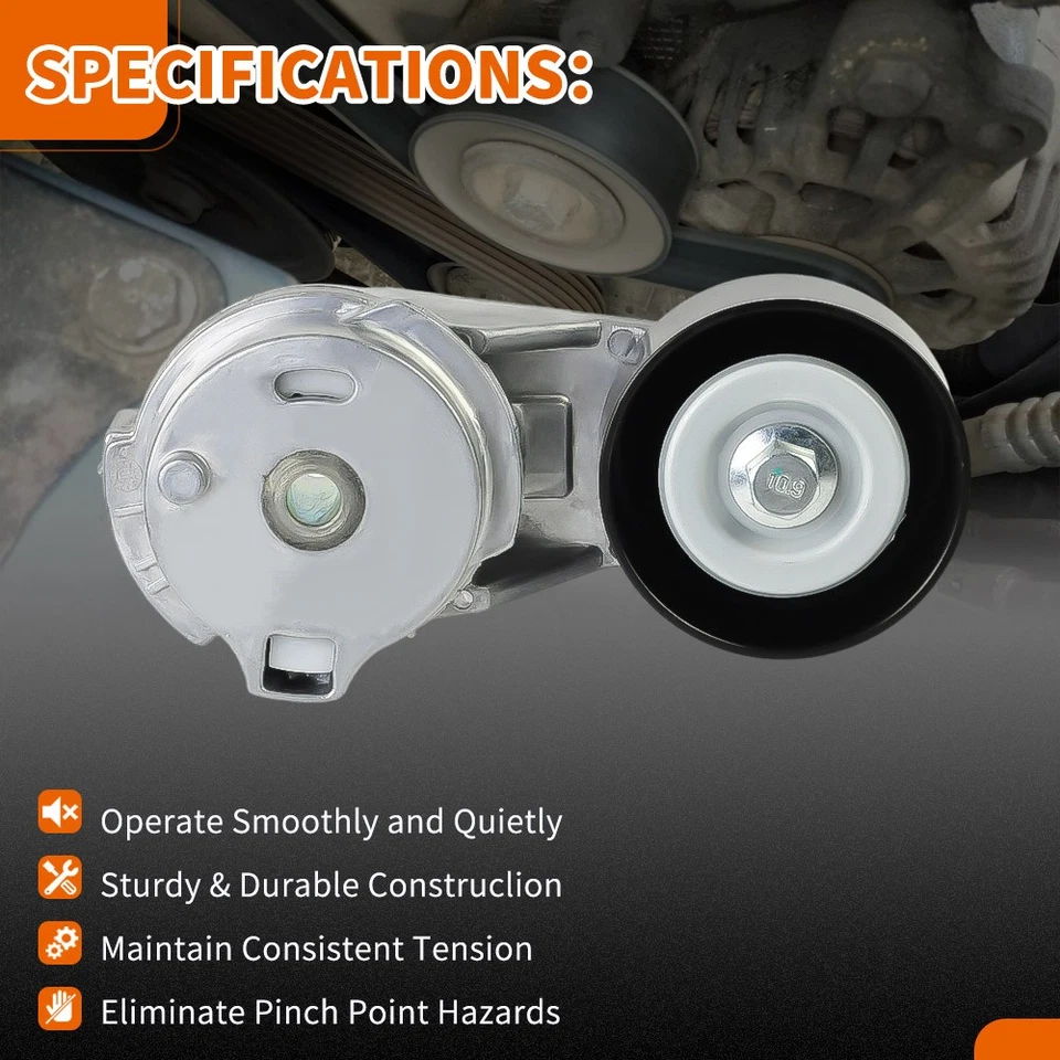 For Buick Chevy Gmc Hummer Isuzu Saab Serpentine Belt Tensioner Kit With Pulley - Image 2 of 4