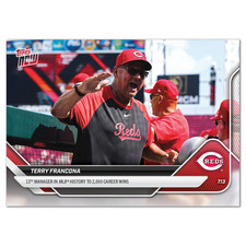2025 Topps Now 425 Terry Francona Cincinnati Reds 2000 Career Wins PR 946
