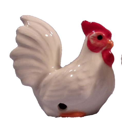 / [x]Chicken L*156.A -55.335.1  -Ceramic White Rooster Pie Bird - Picture 1 of 7