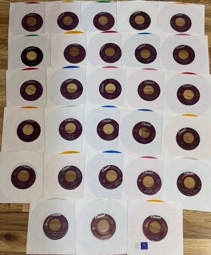 (28) The Beatles Capitol Cema 45 Records Colored Vinyl w/ Love Me Do Error