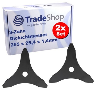 2x Freischneiderklinge 3-Zahn 255 x 25,4mm für Honda UMK425 UMK435 UMK431
