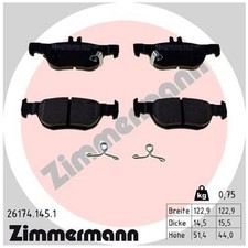Satz Bremsbeläge Bremsklötze hinten für Mazda 3 BP CX-30 DM MX-30 DR | 243735