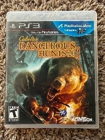 Cabela's Dangerous Hunts 2011 PS3 PlayStation 3 Game Activision Move Compatible