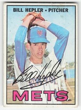 Bill Hepler 1967 Topps #144 New York Mets Pr-Fr Tape
