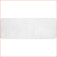 Teppich Badematte Rutschfest SaugfäHig Waschbar 45X120 Cm Weiß FüR Badezimmer