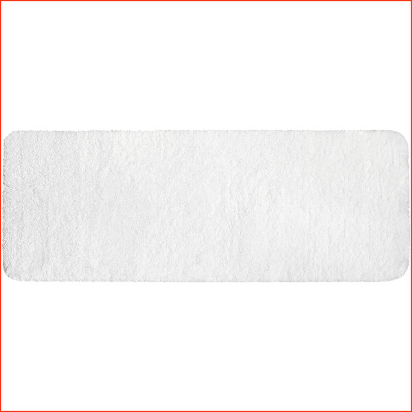 Teppich Badematte Rutschfest SaugfäHig Waschbar 45X120 Cm Weiß FüR Badezimmer-image