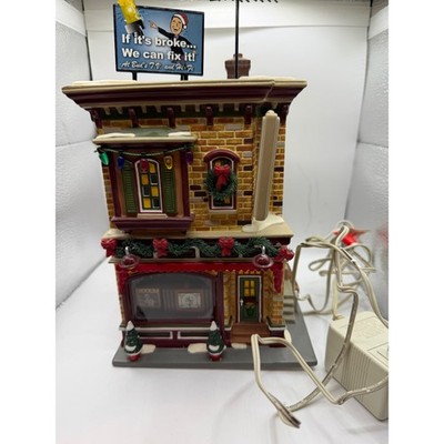 Dept 56 Snow Village Buds TV and Hi-Fi 56.55612 Vintage Christmas Building Boxed