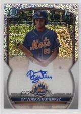2023 Bowman Chrome Prospect Speckle Refractor /299 Daiverson Gutierrez Auto 4k8