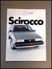 1982 VW Volkswagen Scirocco 16-page Factory Vintage Car Sales Brochure Catalog
