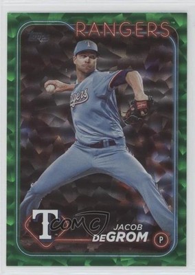 2024 Topps Series 1 Green Crackle Foil 221/499 Jacob deGrom #171 4aw