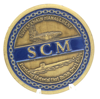 US Navy Supply Chain Management SCM Challenge Coin 1.75 