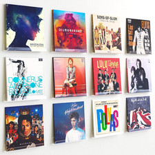 12 Pack Vinyl Record Wall Mount Shelves, 12" Vinyl Holder for Album Record St...