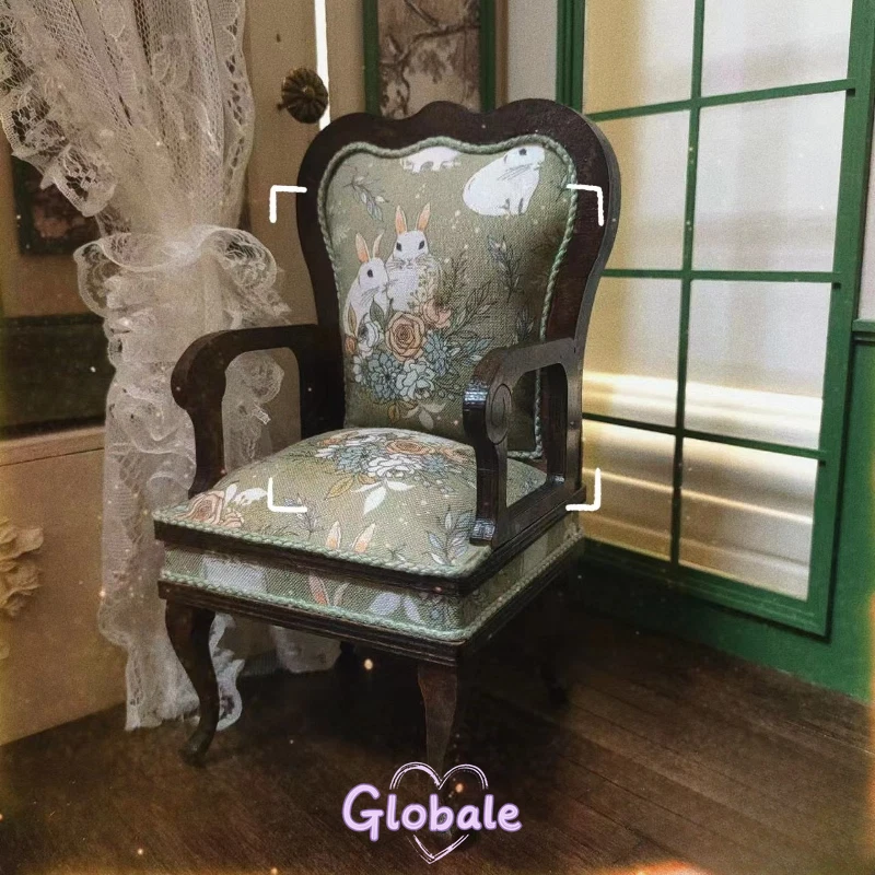 Maßstab 1:6 Puppenhaus Miniatur Unfertiges Vintage Sofa Luxus Möbel Unvollendet - Bild 3 von 4
