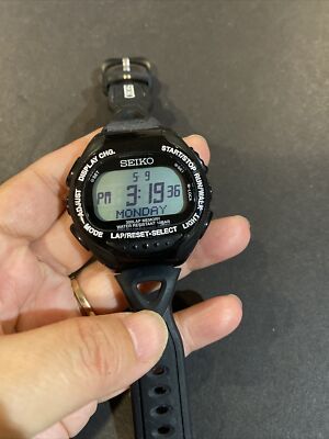 SEIKO S670-00A0 SUPER RUNNERS Watch Black | eBay