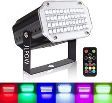 Mini Strobe Light with RF Remote 48 RGB LEDs Sound Activated Party Lights