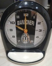 Sveglia orologio con allarme bianconeri Juve Juventus Serie A funzionante 
