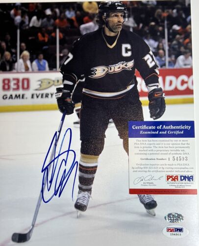 Photo signée Scott Niedermayer Anaheim Ducks 8x10 PSA COA - Photo 1/2
