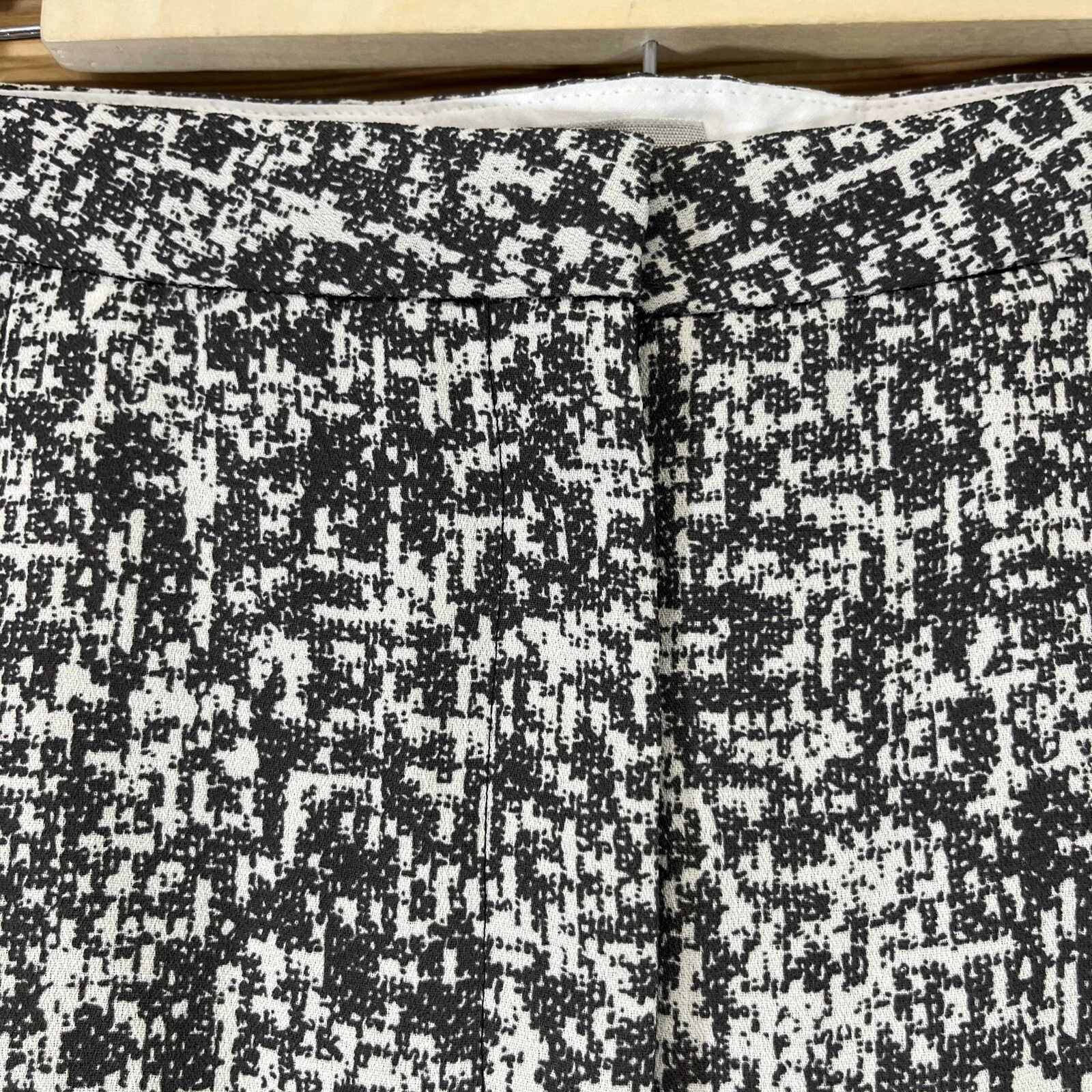 ACNE STUDIOS Pantaloni eleganti acne 42 US 14 stampa a contatto grigio avorio plissettato poli senza orlo B113