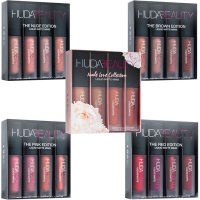 huda beauty mini matte lipstick set