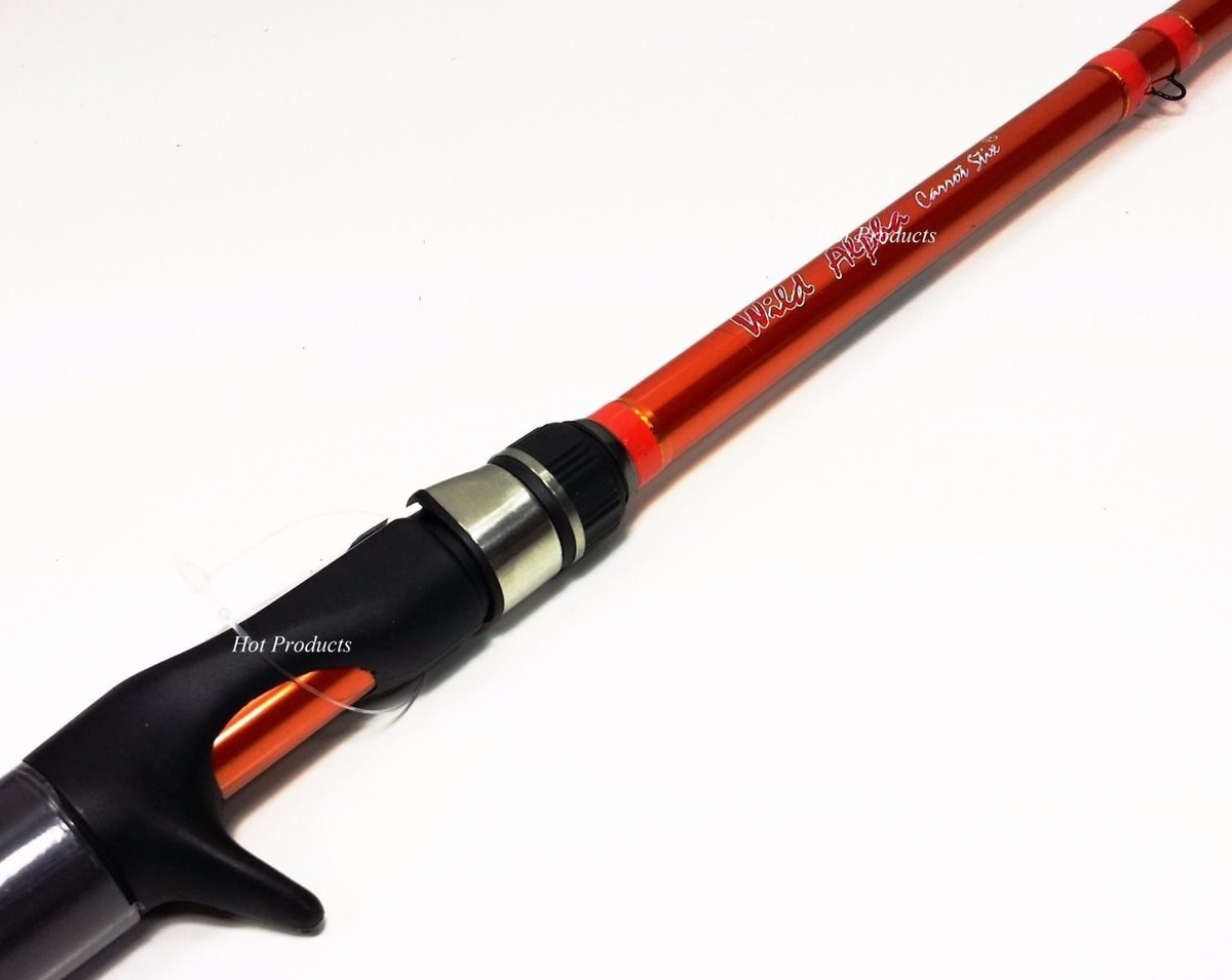 Carrot Stix Casting Fishing Rod - 7' Medium Wild Orange Alpha - CWA701M-M-C