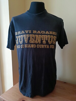 T-shirt BRAVI RAGAZZI ULTRAS JUVENTUS CURVA SUD JUVE NO SCIARPA 30 scudetto  tg L - Main Image