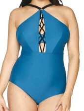 Curvy Kate rock the pool Swimsuit -blue / Size 32E - Brand New Tags multiway