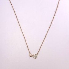 14K Rose Gold Plated Love Heart Pendant Necklace for Women