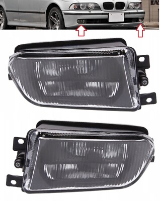 PAIR / SET LEFT - RIGHT FRONT FOG LIGHT LAMPS FITS BMW 5 SERIES E39 1996-2000