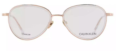 Calvin Klein CK20106 971 Women's Round Rose Gold Optical Eyeglasses