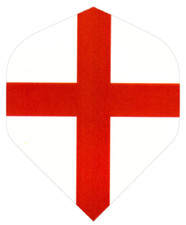 ST. GEORGE ENGLAND Standard Dart Flights 5 sets 15 flights 75 Micron w/trackin