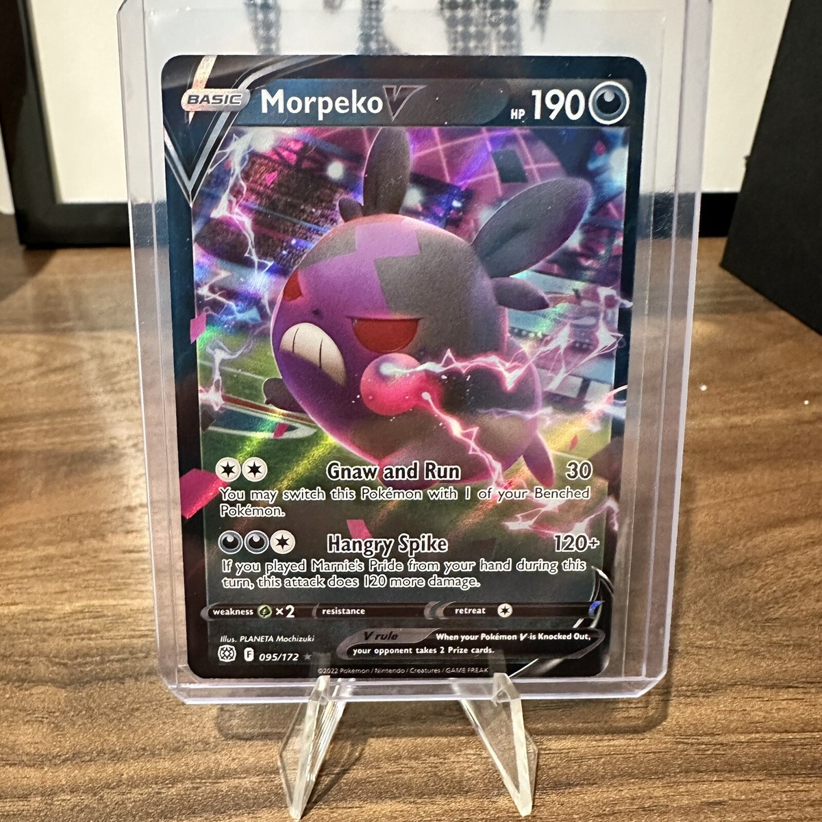 Morpeko V 095/172 Ultra Rare Brilliant Stars Pokemon TCG Near Mint