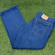 VTG 80s Levi's 516 Jeans Men 20516 40x32 (38x32) Orange Tab Dark Boot Made USA