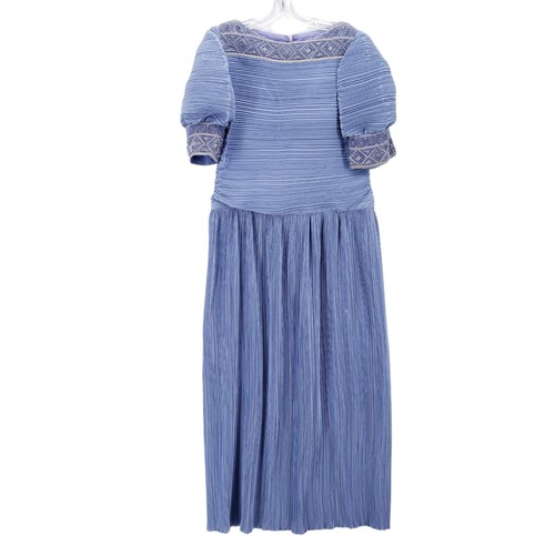 vintage blue beaded accordion Gem