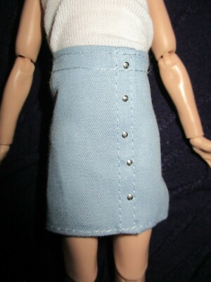 Barbie Type doll from Creatable World Collection GGG53 blue denim SKIRT ONLY