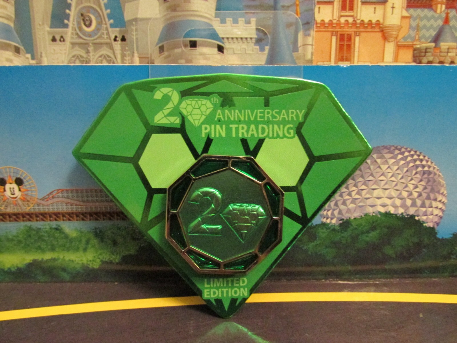 2020 Disney 20th Anniversary Pin Trading Countdown Pin – Completer