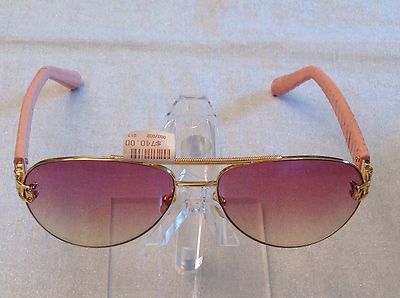 HOT RARE LINDA FARROW LUXE LFL119/7 PINK SNAKESKIN/GOLD 