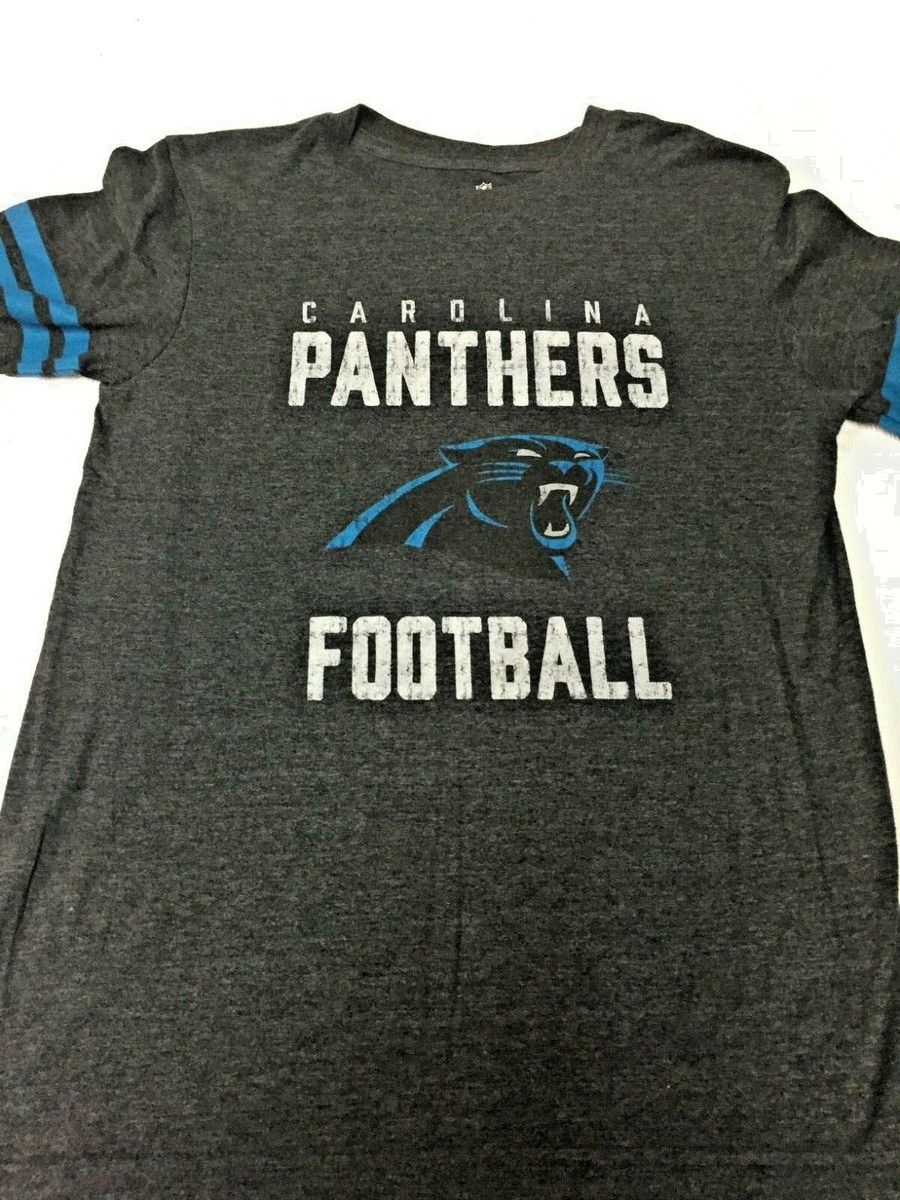Carolina Panthers Football Gray Youth XL (14/16) Short Sleeve Tee Team  Apparel