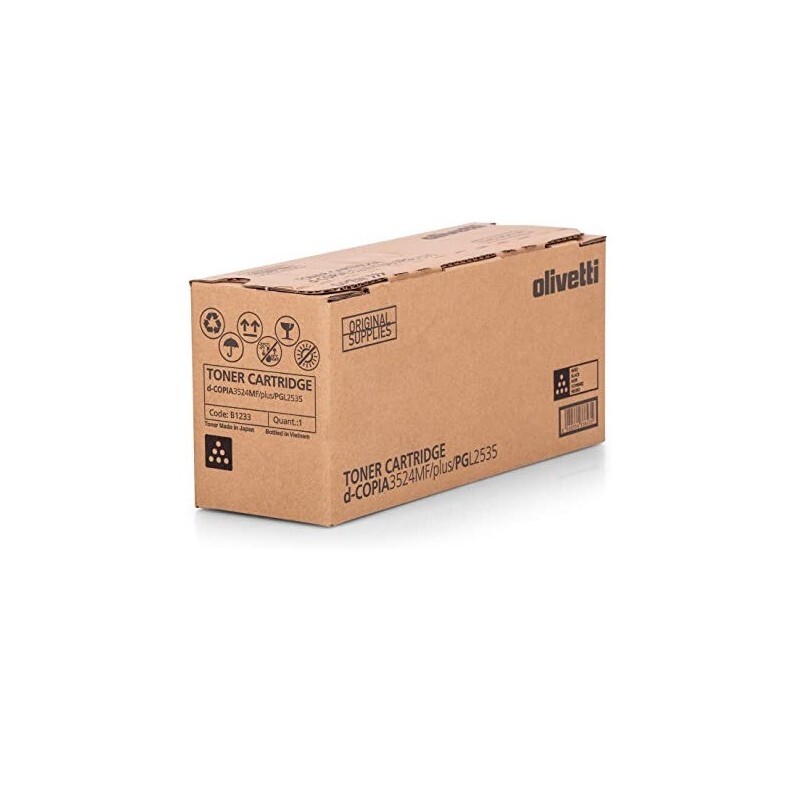 OLIVETTI B1233 NERO ORIGINALE TONER PER OLIVETTI D-COPIA 3524MF, D-COPIA 3524MF