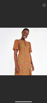 Farm Rio Tucano Paradise Midi Dress, Red Multi / S