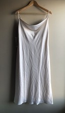 NEW Birdy Grey Lisa Satin Midi Dress Champagne Size Large