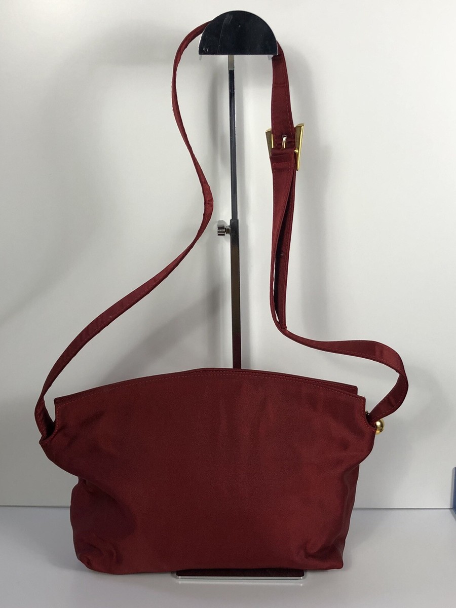 Vtg Gianni Versace 90s Red Embroidered Logo Bag | eBay