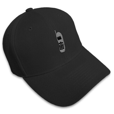 Baseball Cap Cell Phone Embroidery Dad Hats for Men & Women Strap Closure 1 Size