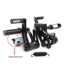 Forward Controls & Kickstand Bracket for Harley Softail Deluxe FLSTN 2000-2017