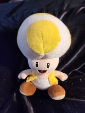 Super Mario ALL STAR COLLECTION Yellow Toad Stuffed Toy Plush Doll Japan No Tag