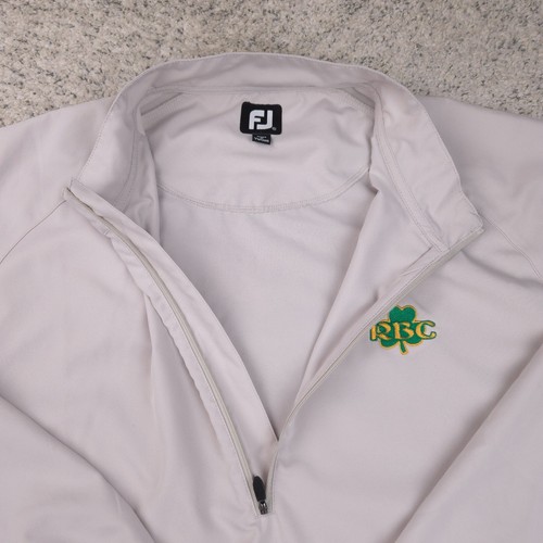 FootJoy Windshirt Mens XL Long Sleeve Red Bank Catholic Logo Wind Shirt 1/2 Zip - Picture 4 of 11