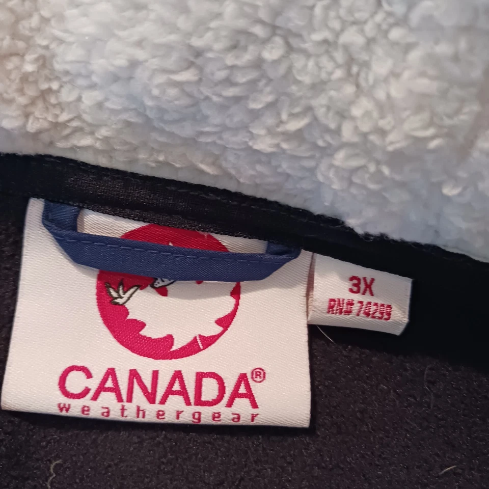 CASACO CANADÁ WEATHERGEAR AZUL TAMANHO 3X-CONCHA IMPERMEÁVEL- NOVO - Imagem 3 de 4