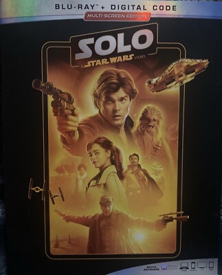Solo: A Star Wars Story (Blu-ray + Digital, 2018) New Sealed with Slipcover