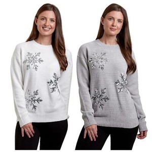 womens sparkly christmas jumper