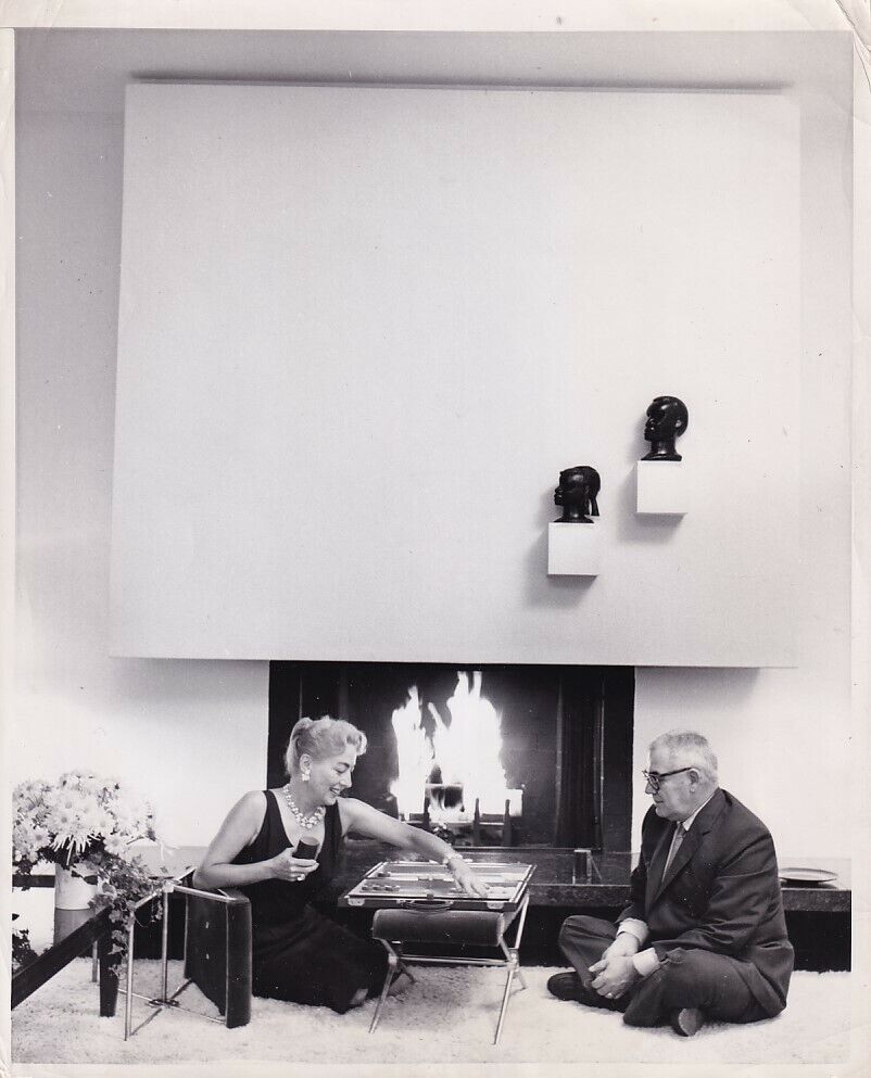 Joan Crawford at home w/her husband VINTAGE Photo Ostatnia praca tania