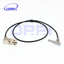 Right Angle BNC to 4 pin Time Code Cable for Red Epic Scarlet Camera